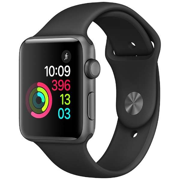 Apple Apple Watch Series 2 42mm スペースグレイアルミニウムケースと  