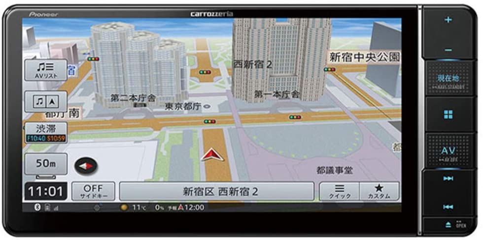 カロッツェリア楽ナビ7インチワイド　AVIC-RW810-D 2019年地図 カロッツェリア AVIC-RW810-D 2019年地図 7V型200mmワイド