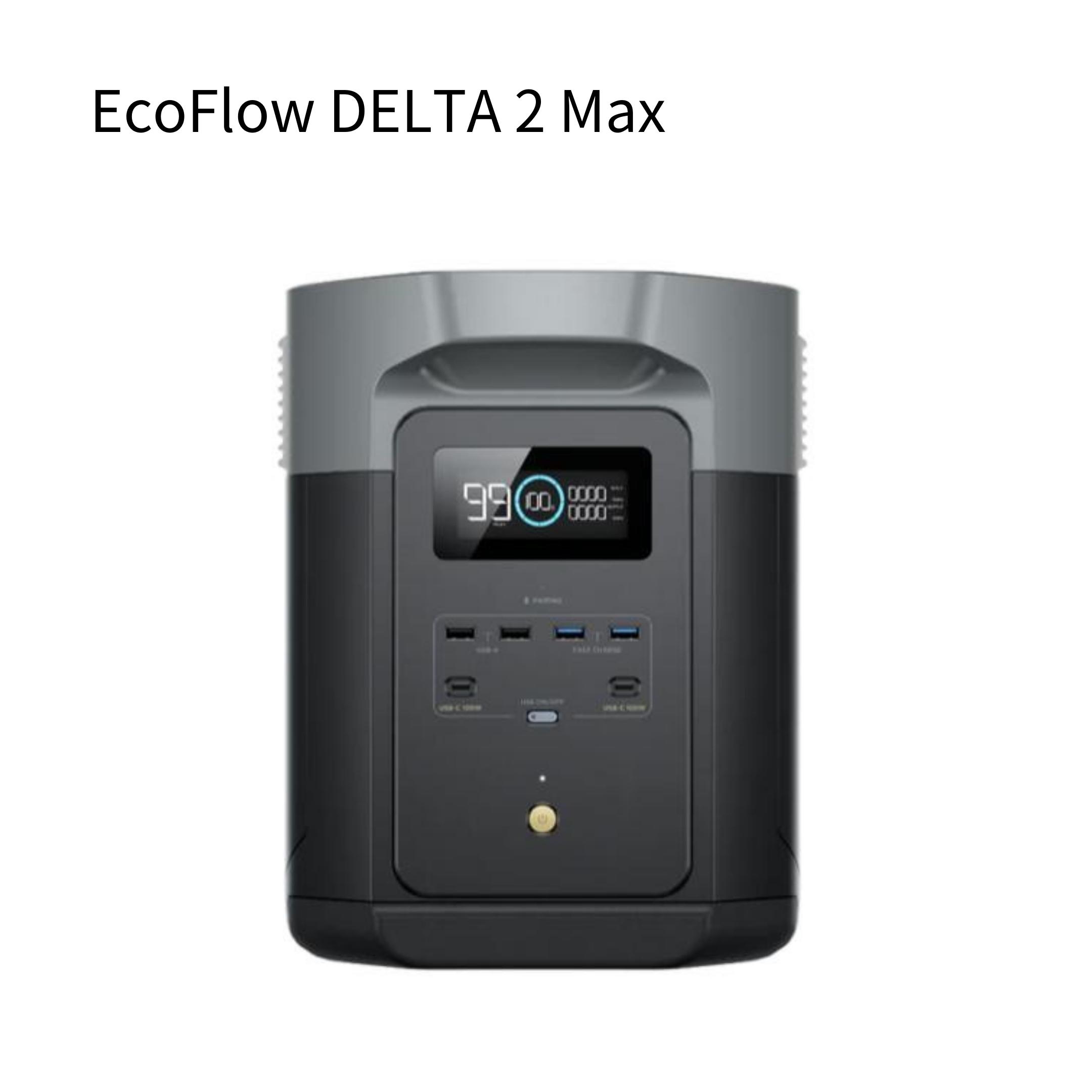 EcoFlow DELTA 2 Max eko flow 2048Wh Lynn acid iron portable power supply . cost estimation consultation welcome in voice Manufacturers 5 year guarantee 