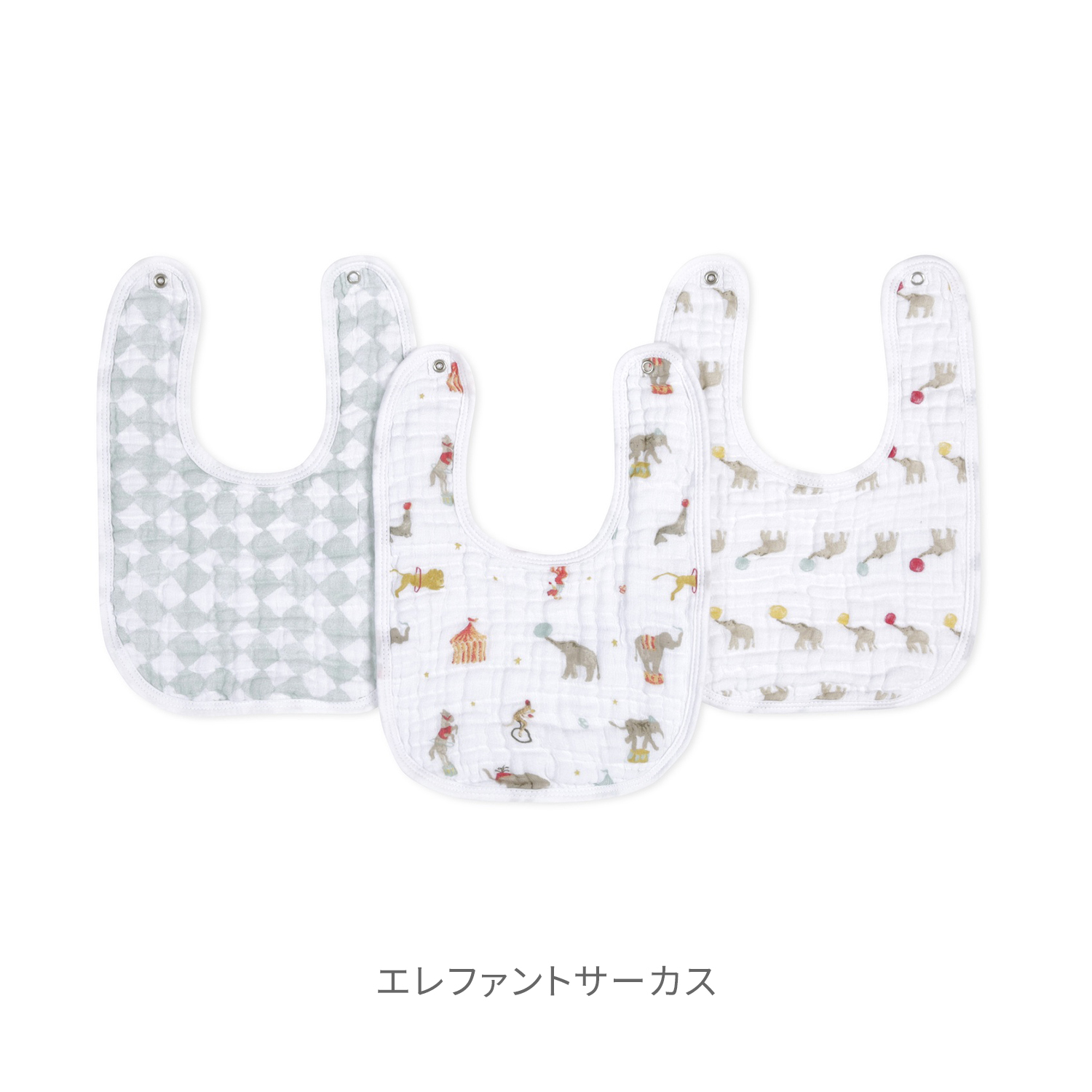 aden + anaiseiten and anei зажим bib 3 шт. комплект | хлопок bib слюнявчик двойной марля подарок 