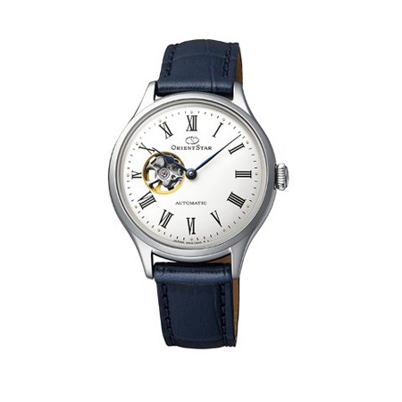 ORIENT STAR Classic Collection CLASSIC SEMI SKELETON 皮革バンド RK-ND0005S （ブルー） Classic Collection（ORIENT STAR） CLASSIC SEMI SKELETON レディース腕時計の商品画像