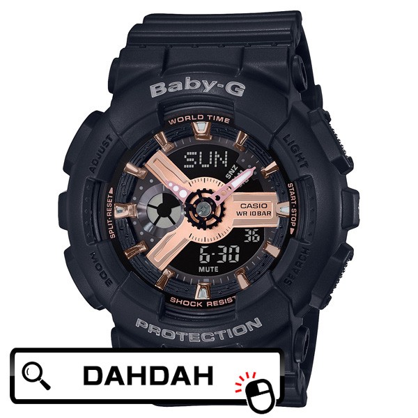 CASIO BABY-G BA-110 Series BA-110RG-1AJF （ブラック/ローズゴールド 