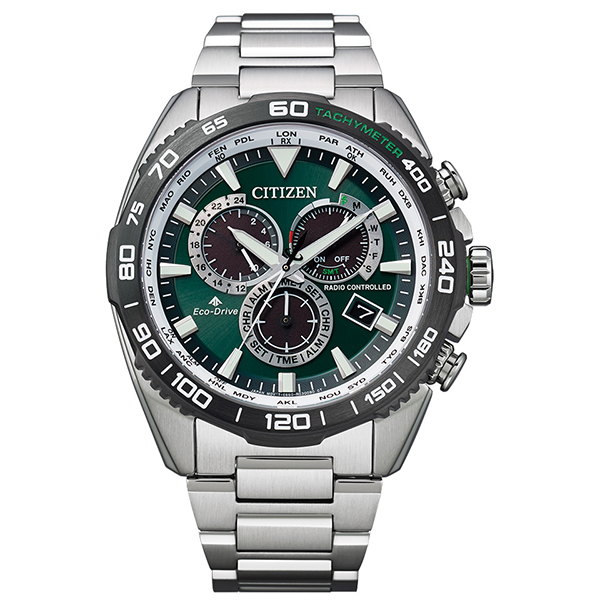 CITIZEN PROMASTER LAND ステンレスバンド シルバーバンド CB5034-91W （グリーン） PROMASTER LAND メンズウォッチの商品画像