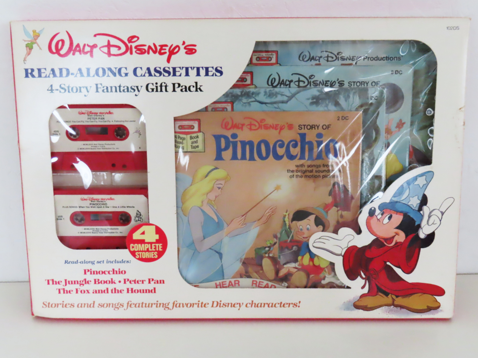 S03 редкий подлинная вещь Disney Read-Along кассетная лента . шт. комплект Pinocchio Peter Pan Jean gru* книжка ..... собака 80 годы английская версия (1)