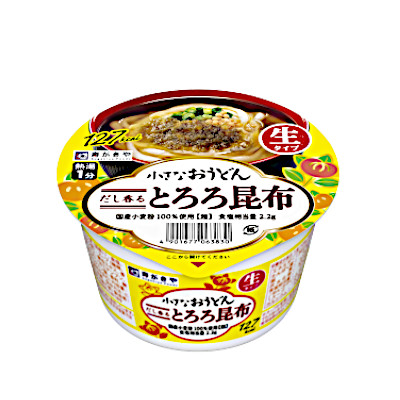 寿がきや 小さなおうどん とろろ昆布 86g（2024年発売）×12個 インスタント、カップうどんの商品画像