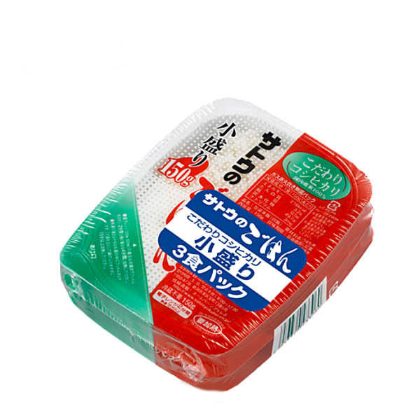 サトウのごはん サトウ食品 サトウのごはん 国内産コシヒカリ 小盛り 150g 3食パック×12個 レトルトご飯、包装米飯の商品画像