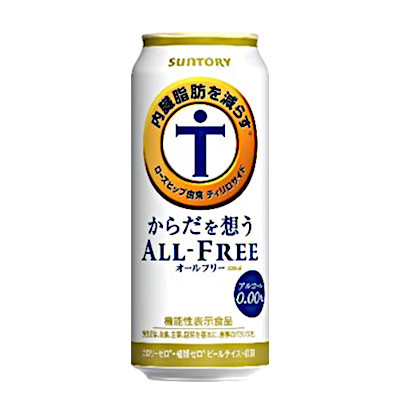 SUNTORY サントリー からだを想うオールフリー 500ml缶 1ケース（24本） オールフリー ノンアルコールビールの商品画像