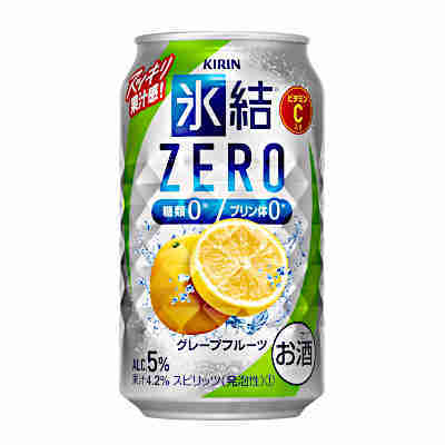 キリン キリン 氷結 ZERO グレープフルーツ 350ml缶 1ケース（24本） 氷結 サワー、缶チューハイの商品画像