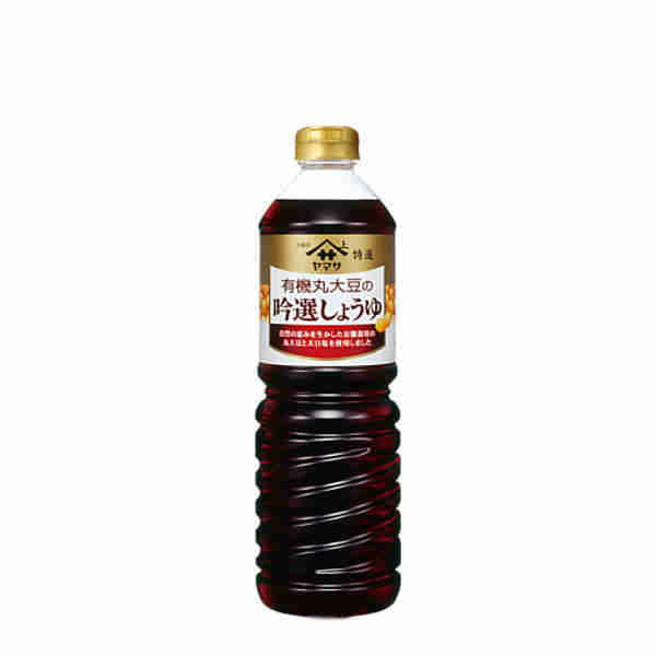 ヤマサ ヤマサ 特選有機丸大豆の吟選しょうゆ ペットボトル 1L×1本 濃口醤油の商品画像