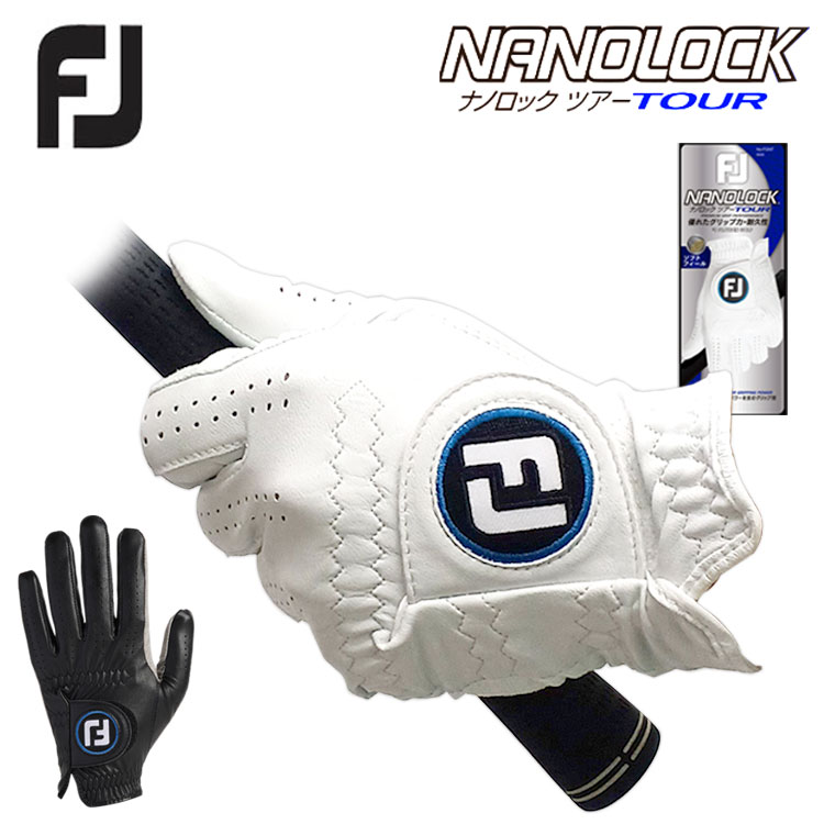 FootJoy ゴルフグローブ メンズ ナノロック ツアー FGNT24WT 左手用 ホワイトの商品画像