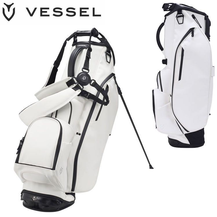 VESSEL（スポーツ） Player 3.0 Stand 8530120（ホワイト）ダブルストラップ キャディバッグの商品画像