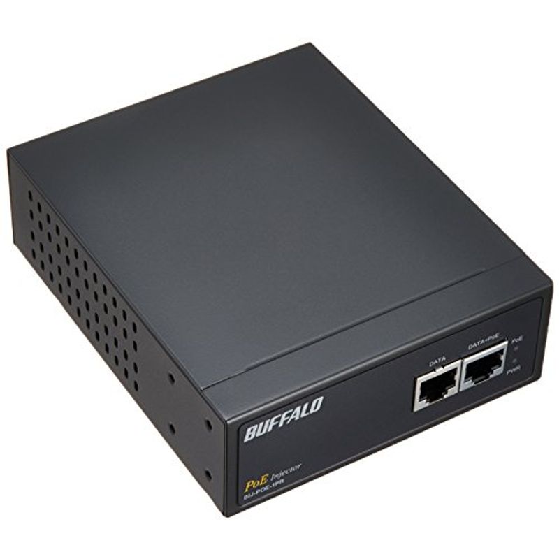 バッファロー IEEE802.3af PoEインジェクタ 1chタイプ BIJ-POE-1PRの商品画像