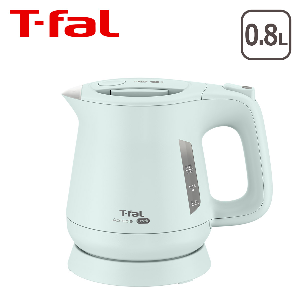 T-fal アプレシア ロック 0.8L KO6403J0 （セージグリーン） アプレシア 電気ケトルの商品画像
