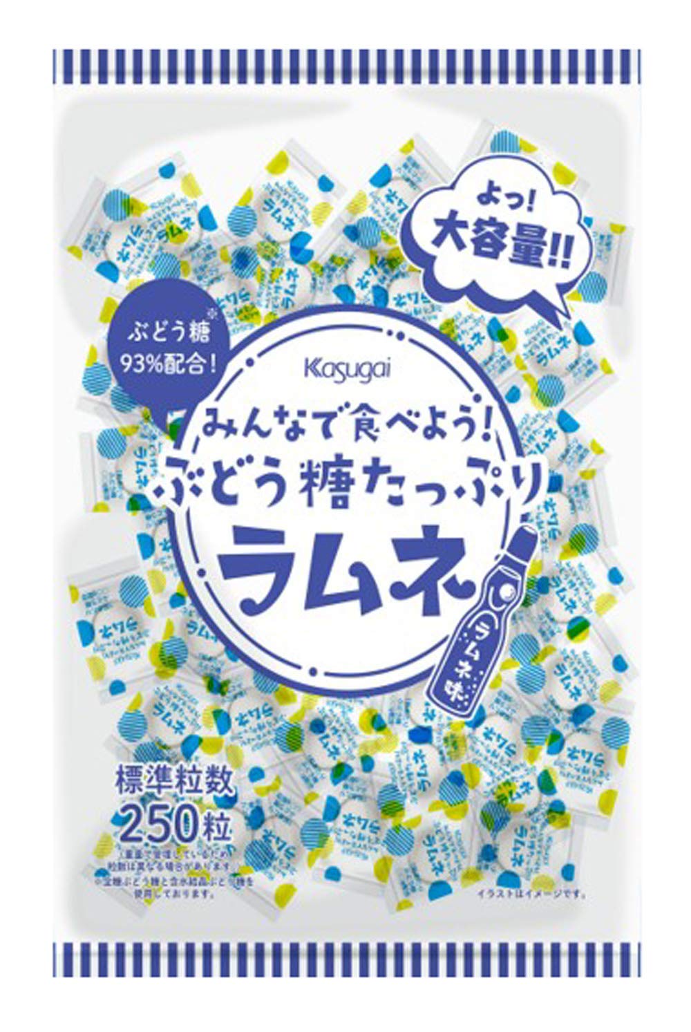 春日井製菓 みんなで食べようぶどう糖たっぷりラムネ 550g × 1袋の商品画像