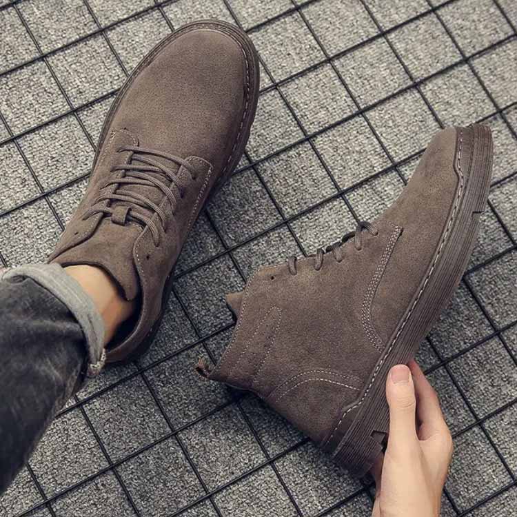  обувь мужской deck shoes обратная сторона ворсистый модель . есть чёрный черный Brown ботинки мужской короткие сапоги мокасины ботинки чукка обувь гонки выше 