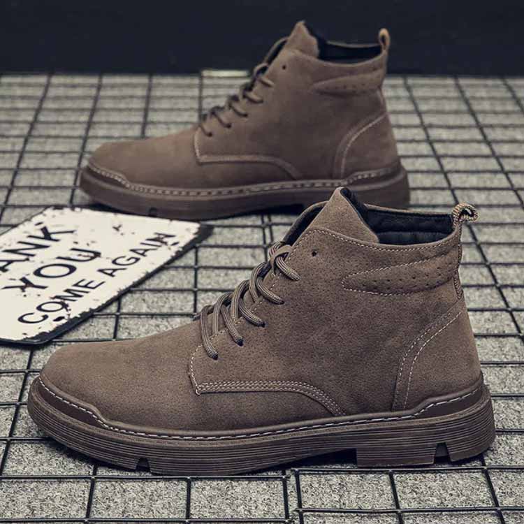  обувь мужской deck shoes обратная сторона ворсистый модель . есть чёрный черный Brown ботинки мужской короткие сапоги мокасины ботинки чукка обувь гонки выше 