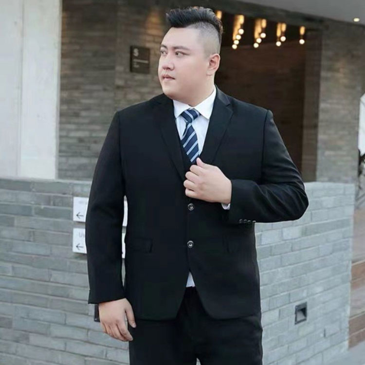 M~9XL! выставить мужской костюм формальный бизнес мужской костюм деловой костюм весна лето тонкий тонкий супер большой размер чёрный темно-синий bla