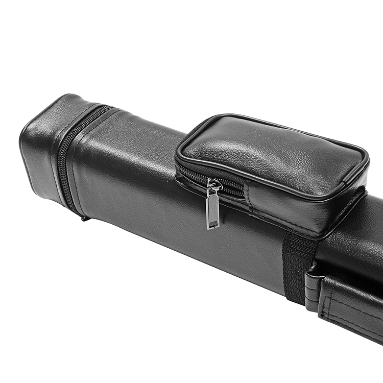  billiards cue case black black / tea / crocodile style [2 bat ×2 shaft 800×75×75mm] 2×2 bat end . go in possible pocket old type storage BY-1836