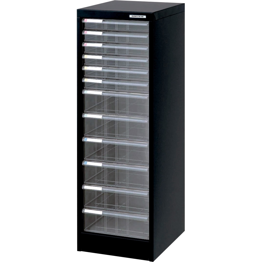 ナカバヤシ フロアケース A4 浅型18段 W277×D336×H880mm AF-18