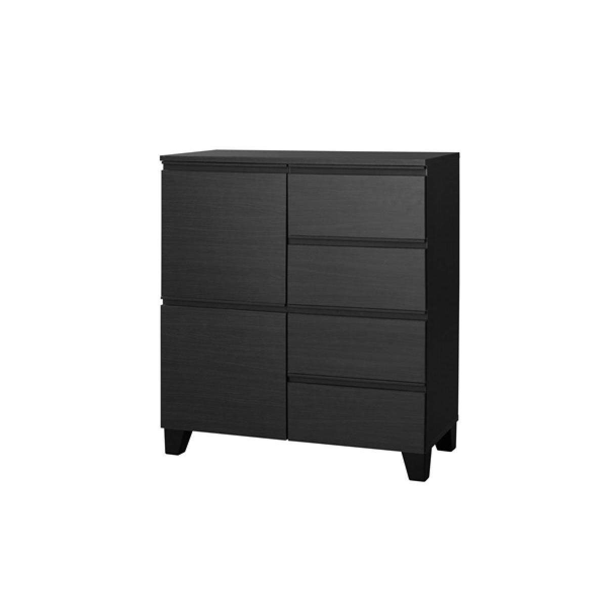 アイリスオーヤマ リビングキャビネット W790×D390×H880mm RCB-790 （ブラック）の商品画像