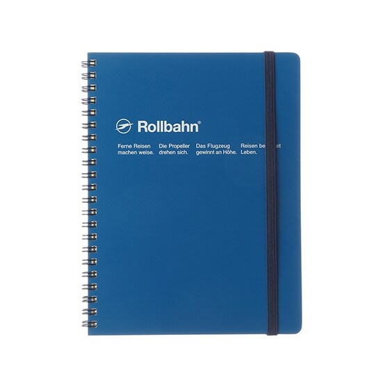 ロルバーン ポケット付メモ A5 ブルー 青 5mm方眼 リングノート デルフォニックス（Rollbahn） メモ帳の商品画像