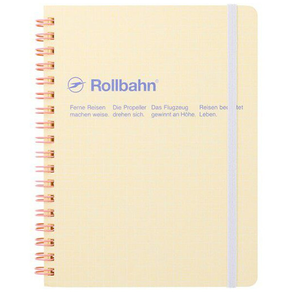 ロルバーン ポケット付メモ スコラ L ライトイエロー リングノート 5mm方眼 ミシン目 PPポケット デルフォニックス [01]の商品画像