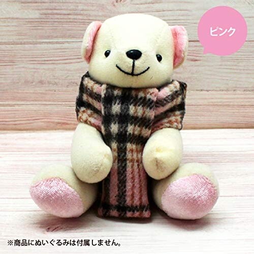 nu.. muffler pink soft toy for fashion goods touch fasteners [02] ( mail service object )