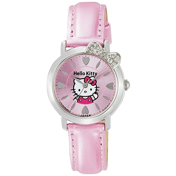 sanrio キューアンドキュー Hello Kitty [MADE IN JAPAN モデル] 0001N003 （ピンク） ハローキティ レディースウォッチの商品画像