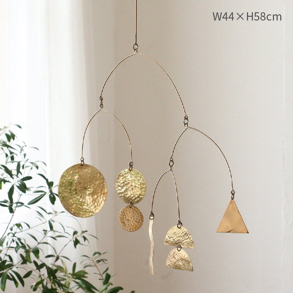  mobile brass multi hanging lowering decoration attaching equipment ornament stylish lovely Northern Europe simple natural present decoration store equipment ornament 