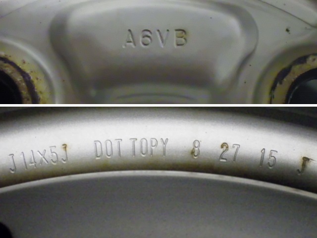 155/80R14 б/у 8 толщина выпуклости 4 шт. комплект зимние шины железные колеса Toyo DELVEX 934 14×5J PCD100 4 дыра +40 2019 год производства TW1329 отметка использование 