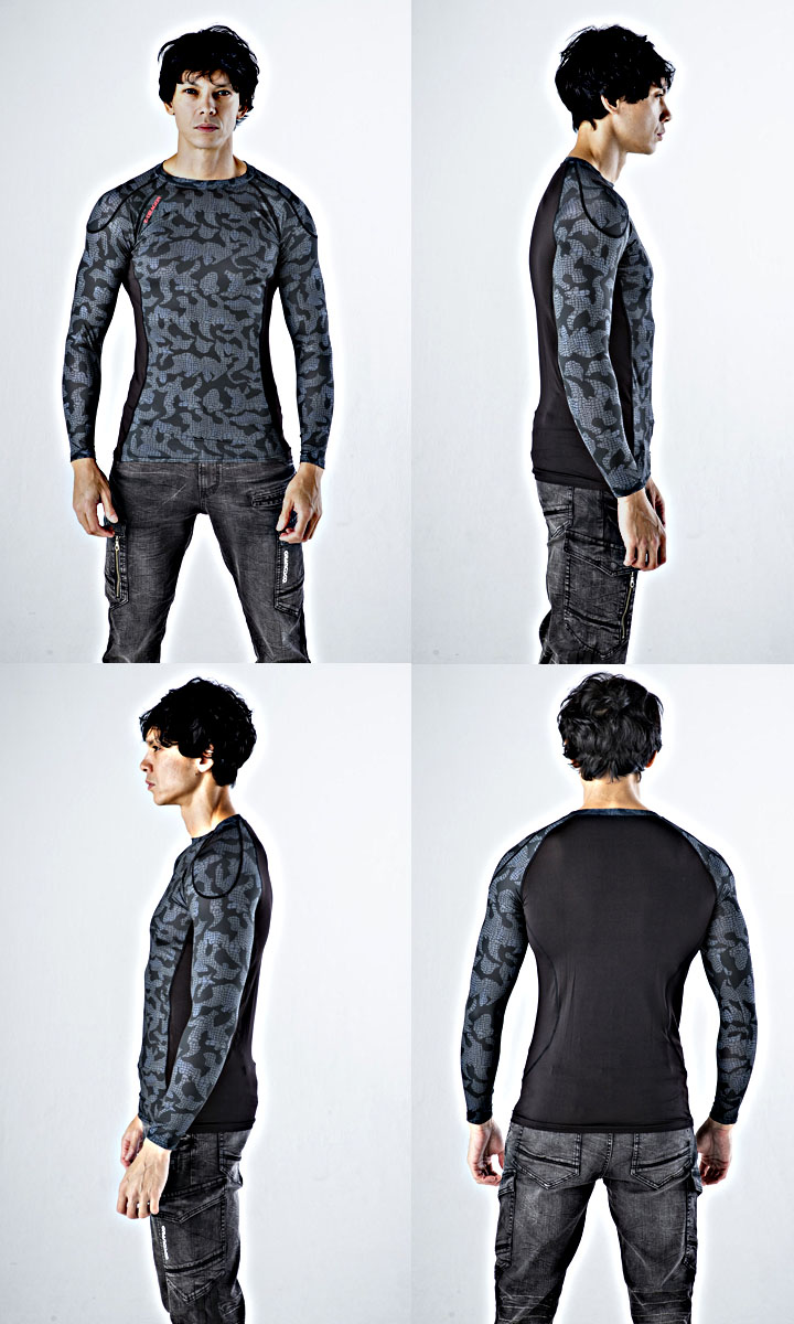  inner inner shirt long sleeve compression contact cold sensation . sweat deodorization anti-bacterial stretch Z-DRAGON 75124 weight of an vehicle . work clothes working clothes [ free shipping ][ same day shipping ]