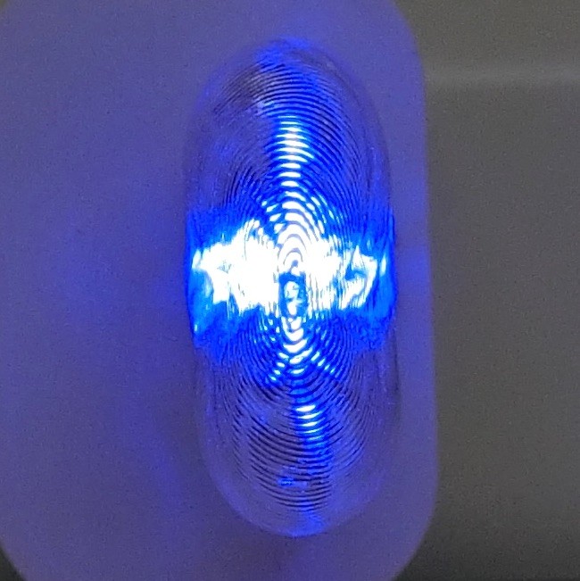 3D дизайн лампа стильный 3D печать затенитель от солнца есть тонкий USB дополнительные фары синий цвет ( осветительное оборудование, дизайн лампа )