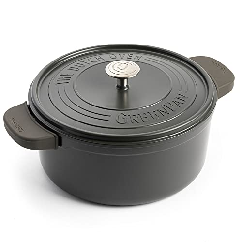 GREEN PAN グリーンパン フェザーウェイト ココットラウンド 両手鍋 22cm（グレー）CC002457-001 両手鍋の商品画像