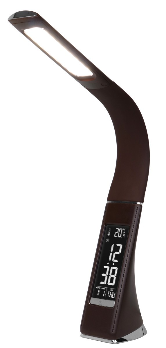 LEDスタンドライト デジタル表示付 DLS-H2008（BR） （ブラウン）