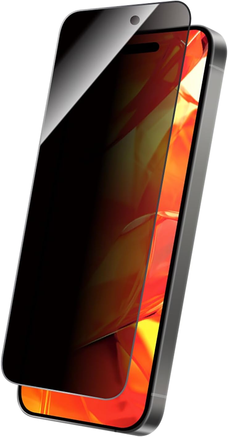 MSソリューションズ GLASS PREMIUM FILM iPhone 16 Pro ガラスフィルム 覗き見防止180° LN-IP24FGLN LEPLUS NEXT スマホ液晶保護フィルムの商品画像