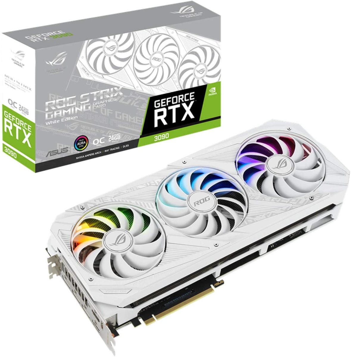 ASUS ROG-STRIX-RTX3090-O24G-WHITE ROG ROG STRIX グラフィックボード