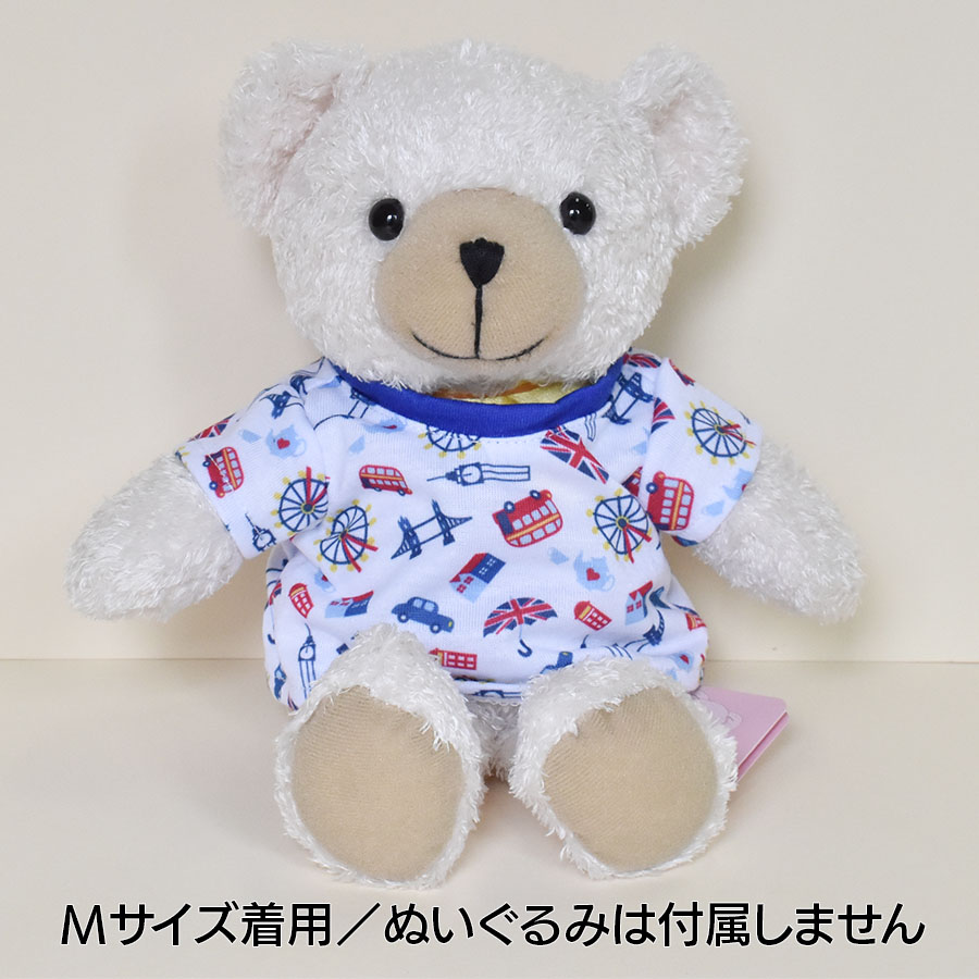  soft toy Western-style clothes T-shirt London L spring summer 24 new work Bear wear put on . change .. clothes present 