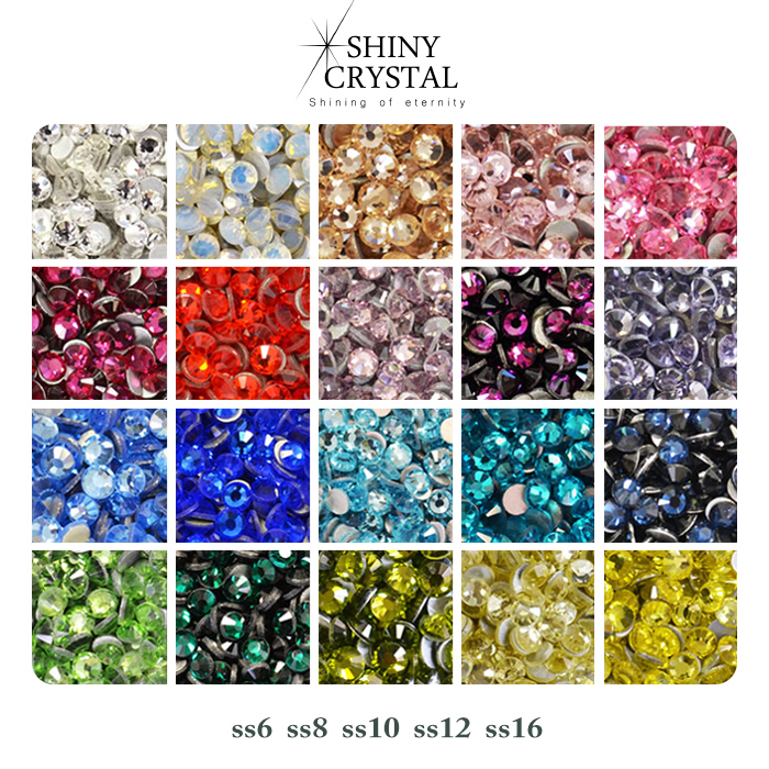 iro 定番カラー シャイニークリスタル（SHINY CRYSTAL）ラインストーン ss6/ss8/ss10/ss12/ss16の商品画像