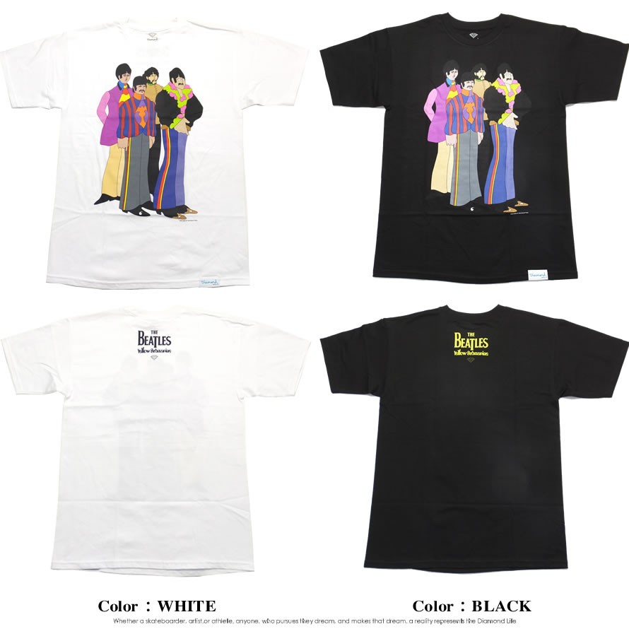 ダイヤモンドサプライ Diamond Supply Co コラボ Tシャツ メンズ The Beatles ビートルズ Diamond Beatles Fab Four Tee A16dmpa46 メンズカジュアルファッション通販deep
