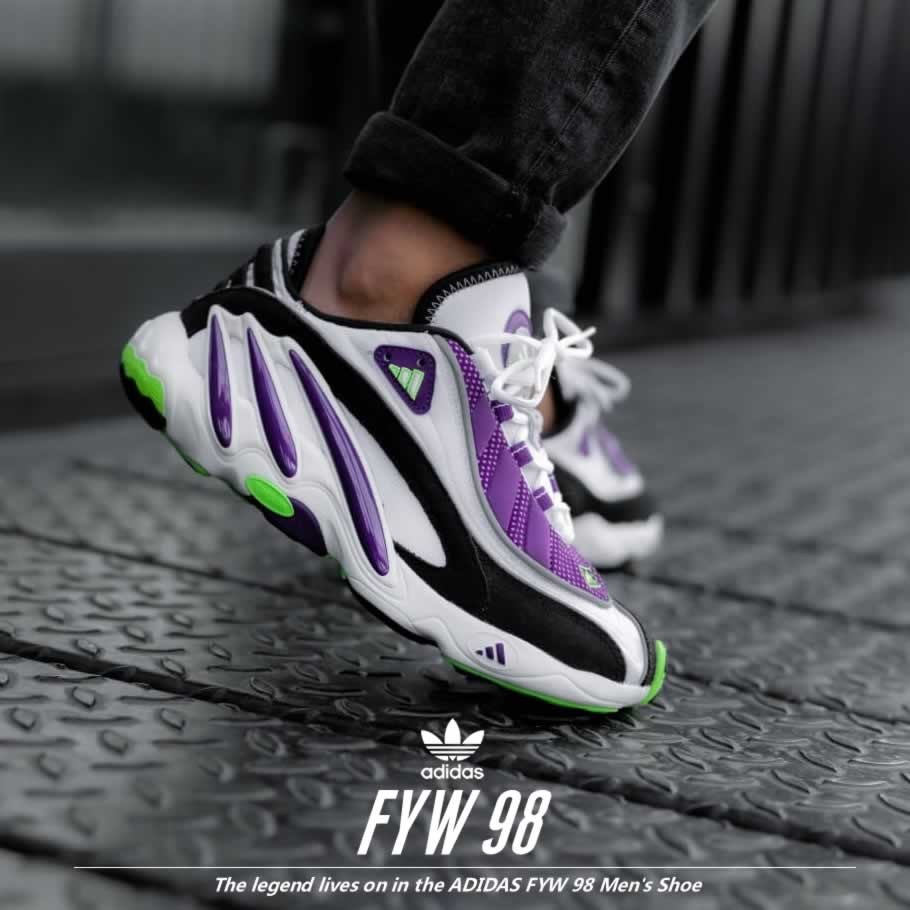 adidas アディダス スニーカー メンズ ホワイト パープル FYW 98 EG5196 ファッション メンズ カジュアル ストリート系 B系ファッション 通販 adidas アディダス スニーカー メンズ ホワイト パープル FYW 98 EG5196 ファッション メンズ カジュアル ストリート系 B系ファッション 通販