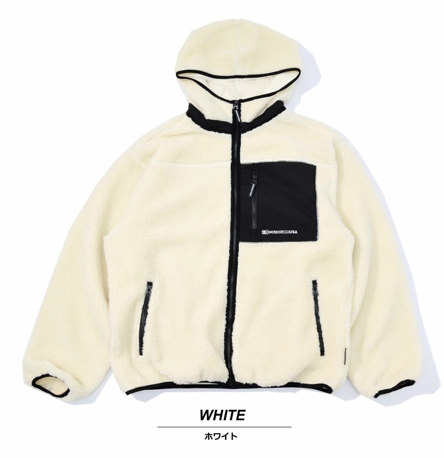 人気激安 Zip Boa Dcキッズモコモコボアジャケット Kd Hooded Shoes21 Dc その他アウター