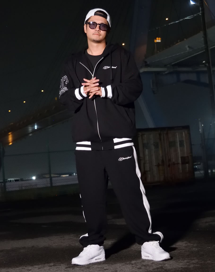 スウェット上下 セットアップ メンズ スエット 厚手 裏起毛 最安値挑戦 Gsロゴワッペン ビッグシルエット ブランド パーカー 大きいサイズ 2点セット 秋冬 パンツ 再販