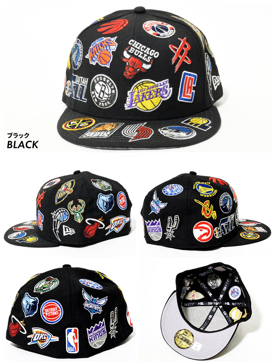 日本 ニューエラ 59FIFTY NBAチームロゴ オールオーバーBLk kids-nurie.com