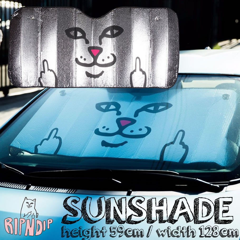 Ripndip リップンディップ 車用 サンシェード 日除け 猫 ネコ 顔 通販 Rdat041 ファッション メンズ カジュアル ストリート系 B系ファッション 通販