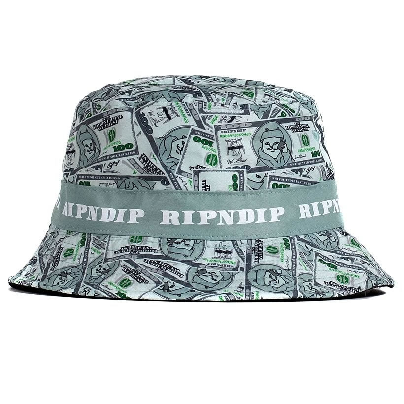 RIPNDIP リップンディップ リバーシブル バケットハット メンズ レディース ドル札 猫 ネコ ストリート系 ファッション Money