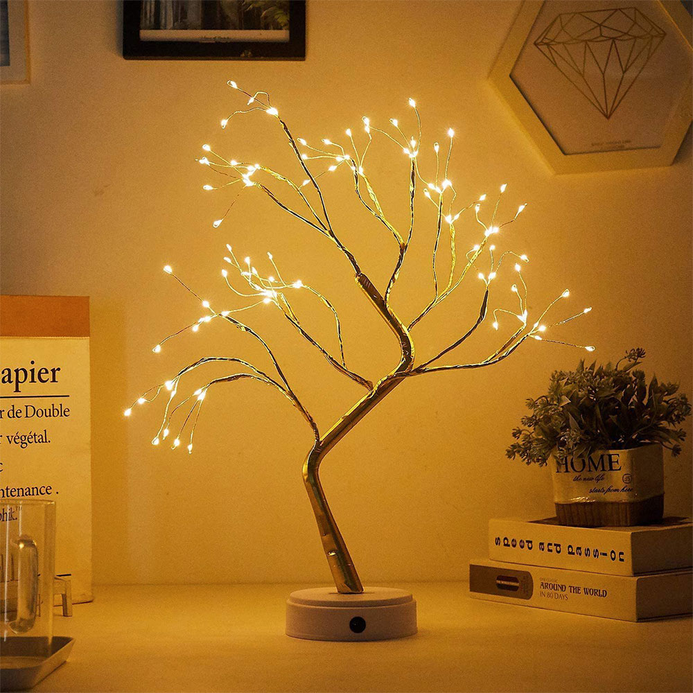  освещение LEDb ланч свет tree свет DIY 108LED ветка 50cm тип аккумулятора непрямое освещение b ланч tree -тактный фары со светящимися кольцами стиль Северная Европа способ 