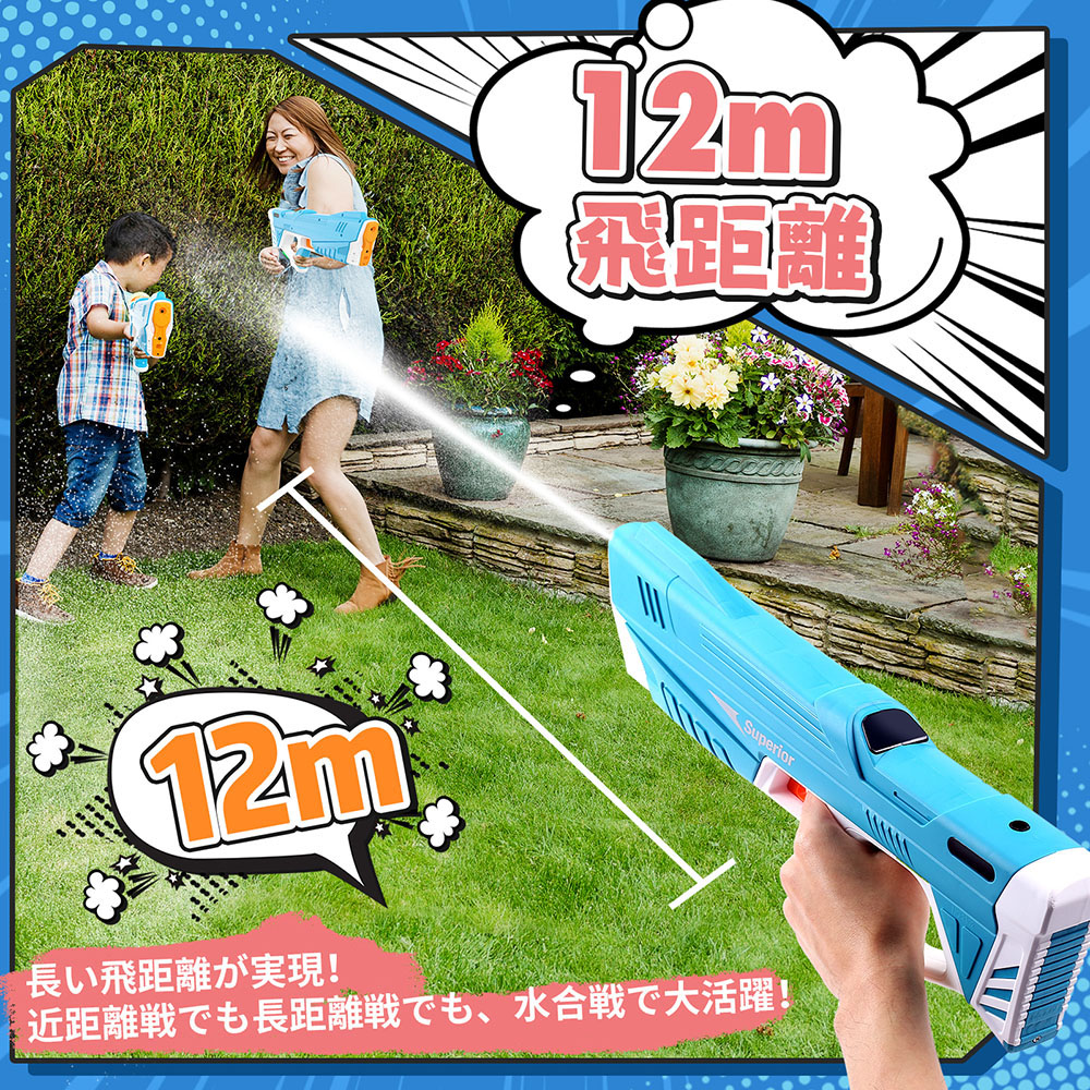  water pistol electric water gun playing in water electric . water ream . rechargeable protection glasses water pistol . war child adult pi-chi pool summer vacation sea water . present man girl 