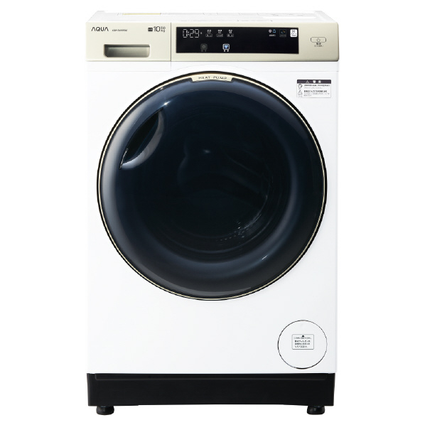 AQUA まっ直ぐドラム2.0 ドラム式洗濯乾燥機 左開き AQW-DX12P-L（W