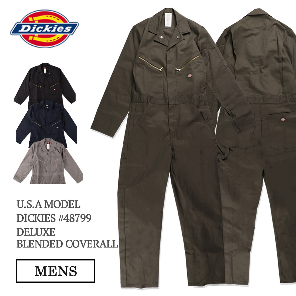 [ время ограничено ][7,970 иен - сверхнизкая цена 7,800 иен ]DICKIES DELUXE COVERALL Dickies Deluxe комбинезон комбинезон USA модель 48799