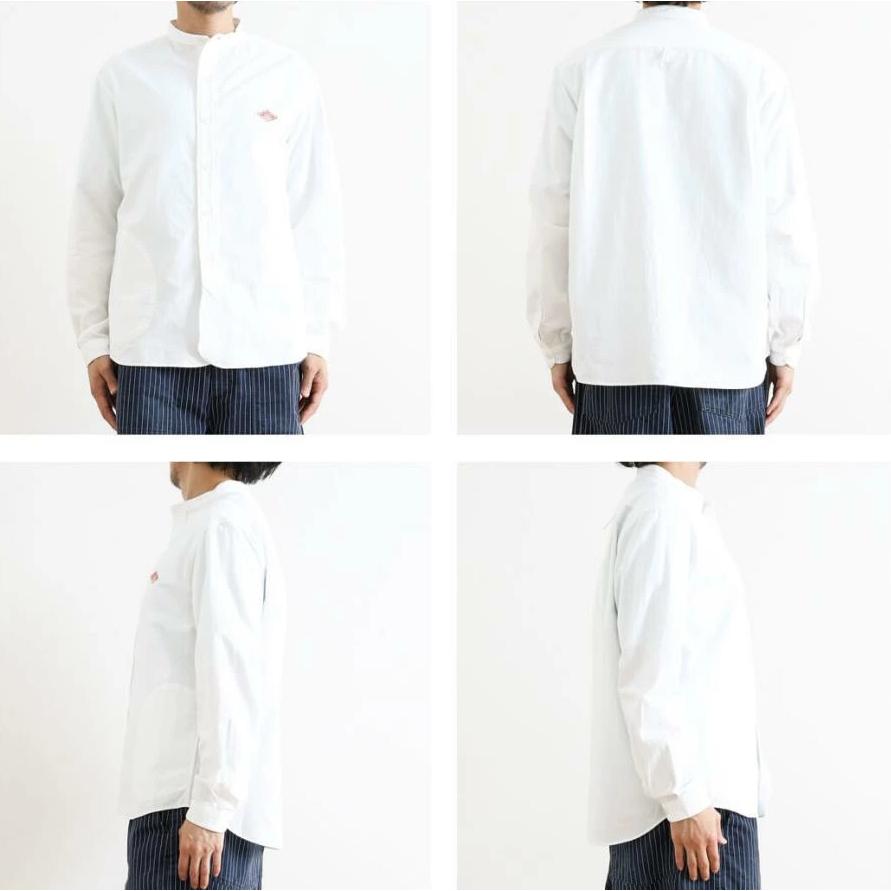 [ время ограничено распродажа средний ] новый товар DANTON Dan тонн рубашка с длинным рукавом блуза casual рубашка мужская мода воротник-стойка хлопок 100% длинный рукав 